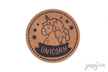 Kunstleder Label Unicorn by Jessy Sewing